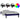 Bedframe LED massief hout zwart 75x190 cm