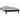 Bedframe LED massief hout zwart 75x190 cm