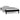 Bedframe LED massief hout zwart 90x190 cm