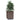 Plantenbakken 4 st 30x30x37 cm polypropeen bruin