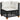 7-delige Loungeset met kussens poly rattan zwart