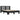 Bedframe LED bewerkt hout metaal zwart 140x190 cm