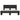 Bedframe LED bewerkt hout metaal zwart 140x190 cm