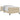 Bedframe Lichtgroen Grijs 90 x 190 cm Katoenen stof