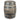 Regenton met hout-look 120 L 50,5x66 cm bruin