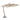 Zweefparasol met houten paal 350 cm wit