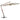 Zweefparasol met houten paal 350 cm wit