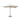 Zweefparasol met houten paal 300x300 cm wit