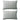 Buitenkussens 60x40 cm gestreept grijs 2 st