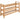 Schoenenrek met 3 schappen 100x27x60 cm massief eikenhout