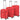 Trolleyset rood 3-delig