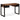 Bureau met 2 lades 120x50x76 cm massief gerecycled hout