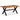 Eettafel 180x90x76 cm massief acacia- en mangohout