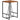 Bartafel 70x70x106 cm massief gerecycled hout