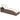 Ligbed met kussen poly rattan bruin
