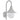 Tuin wandlamp E27 42 cm aluminium wit