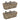Balkonbakken 2 st 40 cm wicker met PE-voering