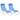 Ligbedden inklapbaar 2 st textileen blauw
