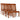 Eetkamerstoelen 6 st massief hout modern