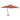 Zweefparasol met houten paal 400x300 cm terracottakleurig