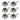 LED-solarlampen rond 12 cm wit 6 st