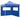 Vouwtent met 2 wanden 3x3 m blauw