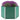 Plantenbak verhoogd 129x129x77 cm gegalvaniseerd staal groen