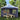 Tentwanden met raam PE blauw 2 st