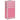 Make-up trolley aluminium roze