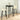 Bartafel 55x55x107 cm MDF zwart