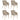 Eetkamerstoelen 4 st stof en massief eikenhout beige
