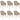 Eetkamerstoelen 6 st stof en massief eikenhout beige