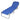 Ligbed inklapbaar gepoedercoat staal blauw