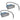 Trapinbouwspot 2 st LED 44x111x56 mm