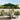 Zweefparasol met LED 3,5 m groen