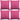 Kussenhoezen 4 stuks linnen look roze 40x40 cm