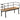 Bank 120x40x70 cm massief mangohout