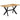 Eettafel 140x70x75 cm massief ruw mangohout