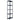 Opbergrek 125 kg 60x30x180 cm kunststof zwart