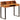 Bureau 110x50x94 cm massief acaciahout en staal