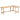 Bureau 180x120x76 cm massief mangohout