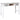 Schrijftafel 110x45x76 cm hout grijs
