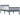 Bedframe massief grenenhout grijs 100x200 cm