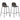 Barstoelen 2 st stof donkergrijs