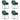 Eetkamerstoelen 4 st fluweel groen