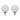 Tuinpadlampen 2 st met grondpin LED 50 cm