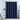 Gordijn verduisterend met metalen ringen 290x245 cm blauw