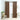 Gordijn verduisterend met ringen 2 st 140x225 cm fluweel beige