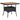 Tuintafel poly rattan en massief acaciahout zwart