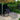 Ligbed met kussen en theetafel poly rattan grijs